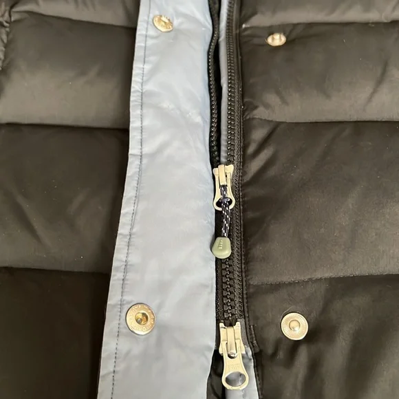 Lands’End Black Down Maxi Coat Sz XS - Picture 7 of 14